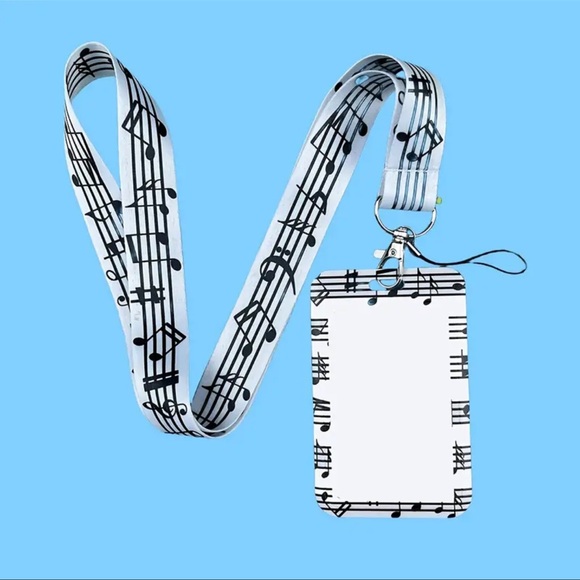 Lanyards For Keys, Keychain, Badge Holder, 1 pc, NEW, Music Note ๐ - Picture 5 of 10